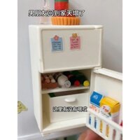 Nam châm tủ lạnh mini, đồ chơi thu nhỏ, mô phỏng nhà bếp nhỏ cho trẻ em, mô hình đồ chơi giả vờ