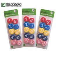 Nam Châm Viên 3cm Vỉ 10 Viên Có Số