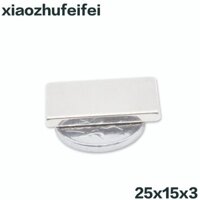Nam châm viên khối 25x15x3mm - Block magnets 25x15x3mm