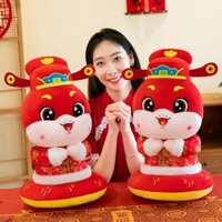 Năm Con Rắn Linh Vật Sang Trọng Đồ Chơi Búp Bê Cung Hoàng Đạo Rắn Búp Bê Ragdoll Công Ty Họp Thường Niên Quà Tặng Có Thể Thêm logo20250107