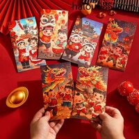 Năm Con Rắn Phong Bì Màu Đỏ Túi 2025 Phong Cách Mới Fuwa Năm Mới Cá Tính Sáng Tạo Ví Năm Mới Trẻ Em Lễ Hội Mùa Xuân Lợi nhuận được niêm phong