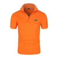 Nam công sở áo sơ mi polo cá sấu mùa hè tay ngắn màu rắn man tops thời trang m-4xl 0232