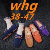 Nam Da Loafers Nam Giày Da Thật Da Bò Da Lái Xe Giày Slip On Nam Loafers