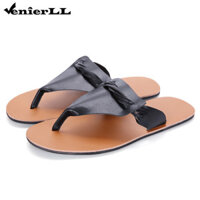 Nam Da Ngón Chân Nhẫn Dép La Mã Đế Bằng Thời Trang Thoáng Khí Tròn Mở Mũi Qua Dây Đeo Slip-On Kẹp Mũi Chống Trơn Trượt Xăng đan Đi Bộ Thoải Mái Dép Bằng