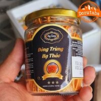 Nấm Đông trùng hạ thảo hữu cơ sấy khô thăng hoa Huy Cương (10g) sợi đẹp lọ thuỷ tinh ngâm mật ong, ngâm rượu, pha trà