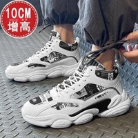 Nam Giày Thể Thao Vô Hình Bên Trong Tăng Chiều Cao 10cm8cm Phiên Bản Hàn Quốc Phù Hợp Với Thường Ngày Hợp Thời Trang Bố Giày Tăng Chiều Cao Nam 6cm