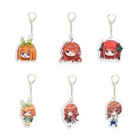 Năm Kích Thước Huamao Cô Dâu Anime Móc Khóa Hai Chiều Ngoại Vi Nakano Mikujino Bốn Lá Quà Tặng Mặt Dây Chuyền