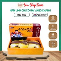 Nấm Linh Chi Cô Gái Vàng Chanh Hàn Quốc , Giảm Đau Nhức Cân Bằng Huyết Áp, Hộp 1kg
