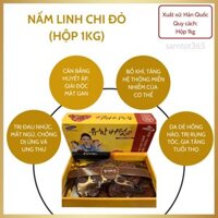 NẤM LINH CHI ĐỎ CÔ GÁI HÀN QUỐC HỘP 1KG - HỖ TRỢ NGƯỜI MẮC BỆNH BÉO PHÌ, CAO HUYẾT ÁP, NGƯỜI BỊ BÊNH VỀ ĐƯỜNG, NGƯỜI CÓ NHU CẦU TĂNG CƯỜNG SỨC KHỎE THÀNH PHẦN: