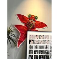 Năm Mới Cổ Lụa Vải Diều Phong Cách Trung Hoa Ảnh Cá Vàng Diều Candied Bầu Cổ Trang Phục Mô Phỏng Sáng Tạo Thỏ Ảnh