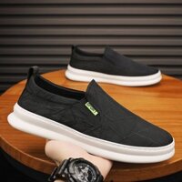 Nam Mỏng Lười Thoáng Khí Hợp Thời Trang Giày Vải Cũ Bắc Kinh Giày Đậu Hà Lan Giày Nam Mùa Hè Slip-On