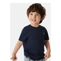 Nam Mùa Xuân 2025 Mới 100% Cotton Cao Cấp In Hình Gấu Áo Thun Nữ Tay Ngắn Trẻ Em Cha Mẹ-Con Top US 707178