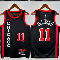 Nam NBA Chicago Bulls DeMar DeRozan Black Basketball Jersey City Edition