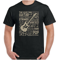 Nam Ngộ nghĩnh Điện Guitar Acoustic Bass Amp Nhạc Guitar Áo Thun