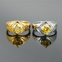 Nam Nhẫn Thép Titan Cặp Đôi Ánh Sáng Sang Trọng Châu Âu Mỹ Kim Cương Nhẫn Chỉ Số Nhẫn Nhẫn Cưới