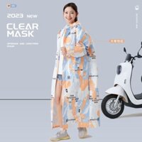 Nam Nữ Ngoài Trời Chống Mưa Xe Điện Áo Khoác Siêu Nhẹ Vải Mưa Poncho Bền Đi Bộ Đường Dài Áo Mưa Toàn Thân Tích Hợp