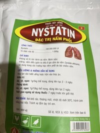 Nấm phổi trên gà vịt ngỗng cút  mebi nystatin gói 1kg
