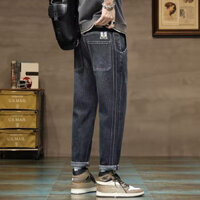 Nam Quá Khổ Rời Quần Jean Nam Cotton Co Giãn Slim Fit Đa Năng Hợp Thời Trang Thẳng Quần Nam