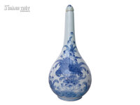 Nậm rượu men Lam cao 20cm