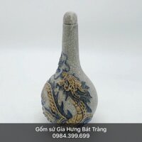 Nậm rượu men rạn đắp nổi số 3