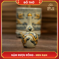 Nậm rượu Rồng men rạn