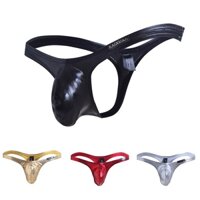 Nam Thông Quần Lót Gợi Cảm Quần Short Bằng Sáng Chế Da Quần Lót Túi Thông G-string