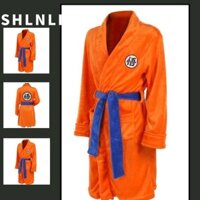 Nam Thu Đông Flannel Dragon Ball Áo choàng tắm Bộ đồ ngủ Goku Cosplay Trang phục Giáng sinh