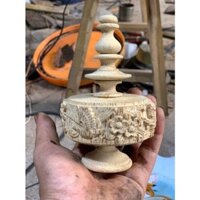 Nậm Tre Già lồng chim chào mào đục CNC sắc nét phụ kiện cao cấp Kalotebon