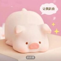 Nằm úp sấp heo xoa bóp nhạc heo giải áp siêu mềm chậm đạn hộp heo con đồ chơi văn phòng thần khí