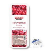 Nam Việt Quất Đông Lạnh Andros 500g Tặng Kèm Hủ Kem Phô Mai Pauly – Frozen Cranberry