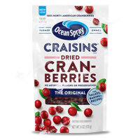 Nam Việt Quất Sấy Khô Ocean Spray Craisins Dried Cranberries, Gói 170g (6 Oz.)