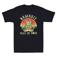 Namaste Hijo De Puta Yoga Vintage Áo Thun Nam Quà Tặng Cho Áo Sơ Mi Người Yêu Tập Yoga