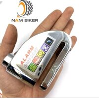 NamBiker - Ổ khóa đĩa báo động chống trộm còi hú cảm biến rung ALARM, Ổ khóa đĩa xe máy chống trộm có tiếng hú
