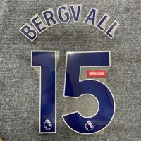 NAMESET BERGVALL 15 AUTHENTIC TOTTENHAM SÂN NHÀ 2024/25 EPL