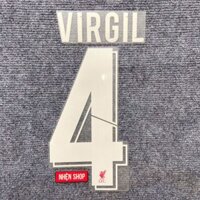 NAMESET VIRGIL 4 AUTHENTIC LIVERPOOL SÂN NHÀ 2018 - 2022 UCL & FA CUP