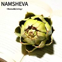 Namsheva 4 Mặt dây chuyền atisô sống động như thật, Mô hình atisô nhân tạo lớn màu xanh lá cây, atisô giả nhân tạo để trang trí nhà cửa