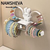 Namsheva Giá Để Đồ Băng Đô Quấn Tóc, Giá Treo Tường Không Đục Lỗ, Kẹp Tóc Đa Năng Kẹp Tóc Giá Sắp Xếp Phòng Tắm