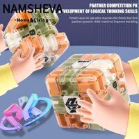 Namsheva Maze Magic Cube, Khối xếp hình trong suốt sáu mặt Đồ chơi mê cung, Khối lập phương tốc độ vui nhộn Bóng lăn Đồ chơi giảm căng thẳng Đảng