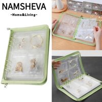 Namsheva Vòng Cổ Bông Tai Túi Đựng, Khóa Zip Chống Nước Trang Sức Lưu Trữ Album, Di Động Trong Suốt Chống Oxy Hóa Ảnh Lưu Trữ Vòng Cổ Sách