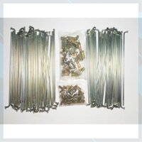 Nan Hoa Xe Dream Wave nhỏ ( nan thép ánh vàng dùng cho xe phanh cơ , giá một bộ trước sau )