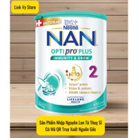 NAN OPTIPRO PLUS Số 2 (800g) nhập khẩu Thụy Sĩ, Bổ sung phức hợp quý 5HMO - HSD 2026