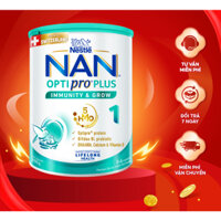 NAN OPTIPRO PLUS Sữa Bột Nestlé Từ Thụy Sĩ Tăng Cường Miễn Dịch Bổ Sung Khoáng Chất Số 1 Từ 0 6 Tháng 400g