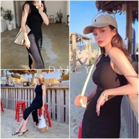 Nana Dress 💋 Váy đầm body đen kiểu Hàn Quốc basic xẻ tà SIÊU SEXY 💋