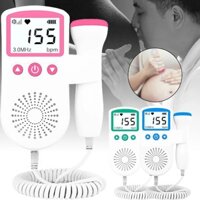 [Nâng cấp 3.0 MHz] Thiết bị tim thai nhi Doppler Màn hình LCD y tế Gel theo dõi nhịp tim