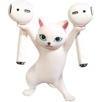 Nâng cấp chống rơi từ tính dễ thương Dance Cat Airpod Giá đỡ tai nghe Giá đỡ tai nghe cho Apple Airpods 1&amp; 2 3 Pro, Quà tặng sinh nhật độc đáo
