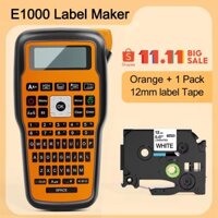 Nâng cấp E1000 Pro Máy in di động Máy tạo nhãn dính 203dpi Tương thích cho Brother P-touch Label Maker PTH110