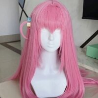 [Nâng cấp khối lượng tóc] Gotou Ichiri Cos Poqi Jiang Lonely Rock Sweet Girl Pink Long Straight Hair Cosplay