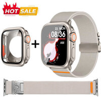 Nâng cấp lên siêu ốp lưng + Dây đeo đồng hồ dệt Nylon cho Apple Watch Series 10 46mm 42mm 40mm 41mm 44mm 45mm iWatch Ultra 10 9 8 7 se 6 5 4