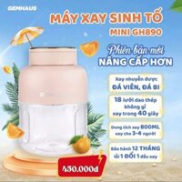 [Nâng cấp] Máy xay sinh tố di động mini Gemhaus Gh890 xay 800ml uống 1100ml