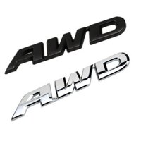 Nâng cấp mới 3D Kiểu dáng xe Chrome Kim loại Miếng dán AWD Biểu tượng Huy hiệu Decal phía sau Logo cho Toyota